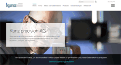 Desktop Screenshot of kunz-precision.ch