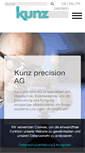 Mobile Screenshot of kunz-precision.ch